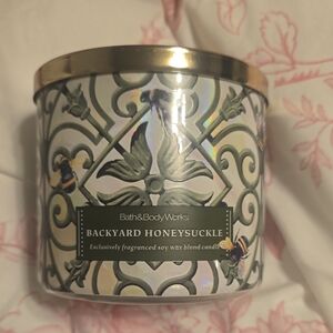 Bath & Body Works Backyard Honeysuckle Candle